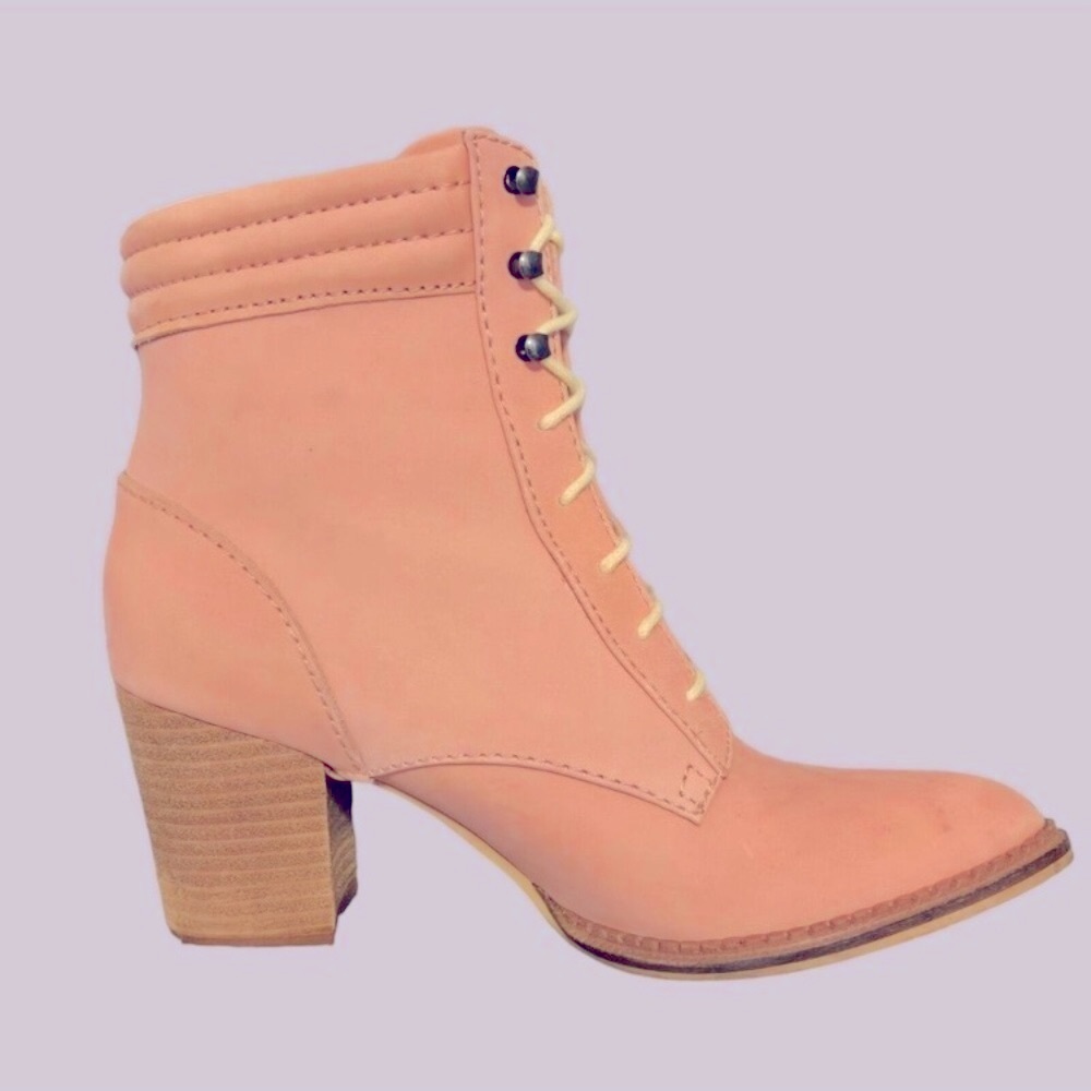 Anthropologie Pilcro Booties size 6
Hayden Matte Pink Lace Up Heeled
Boots